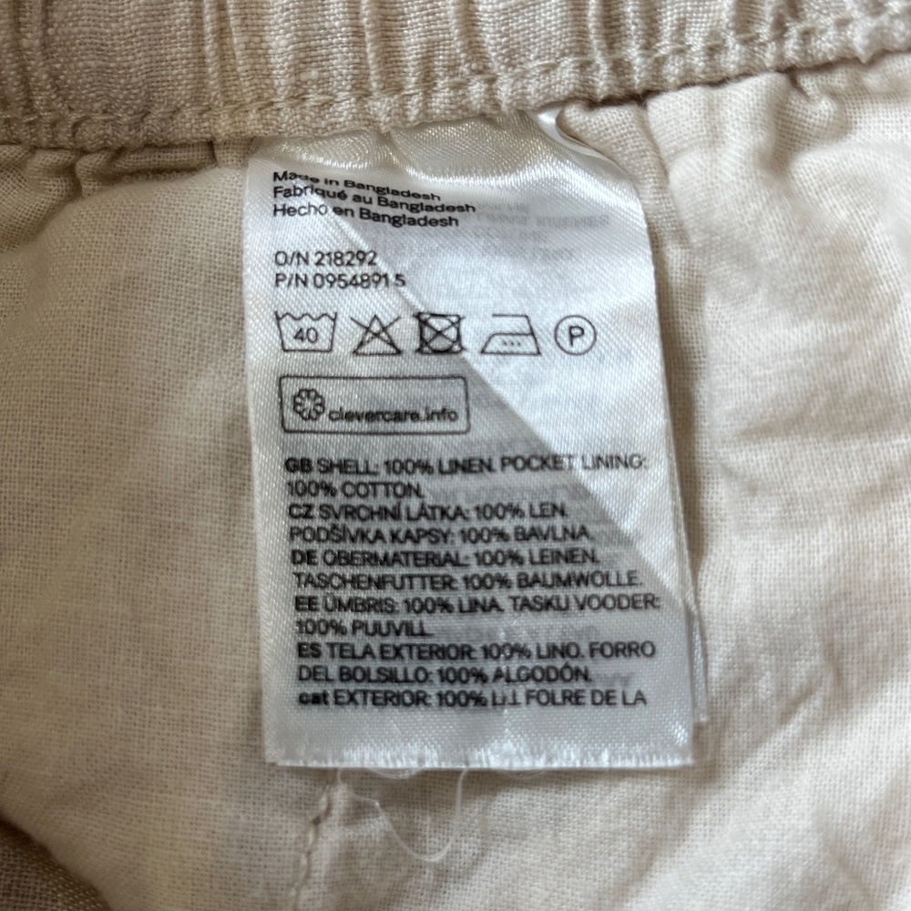 H&M Cream Linen Pants - Picture 5 of 5